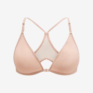 ThirdLove Bare Mesh Front Close Racerback Bra Size 30Grose-dust / 30G NEW UNWORN